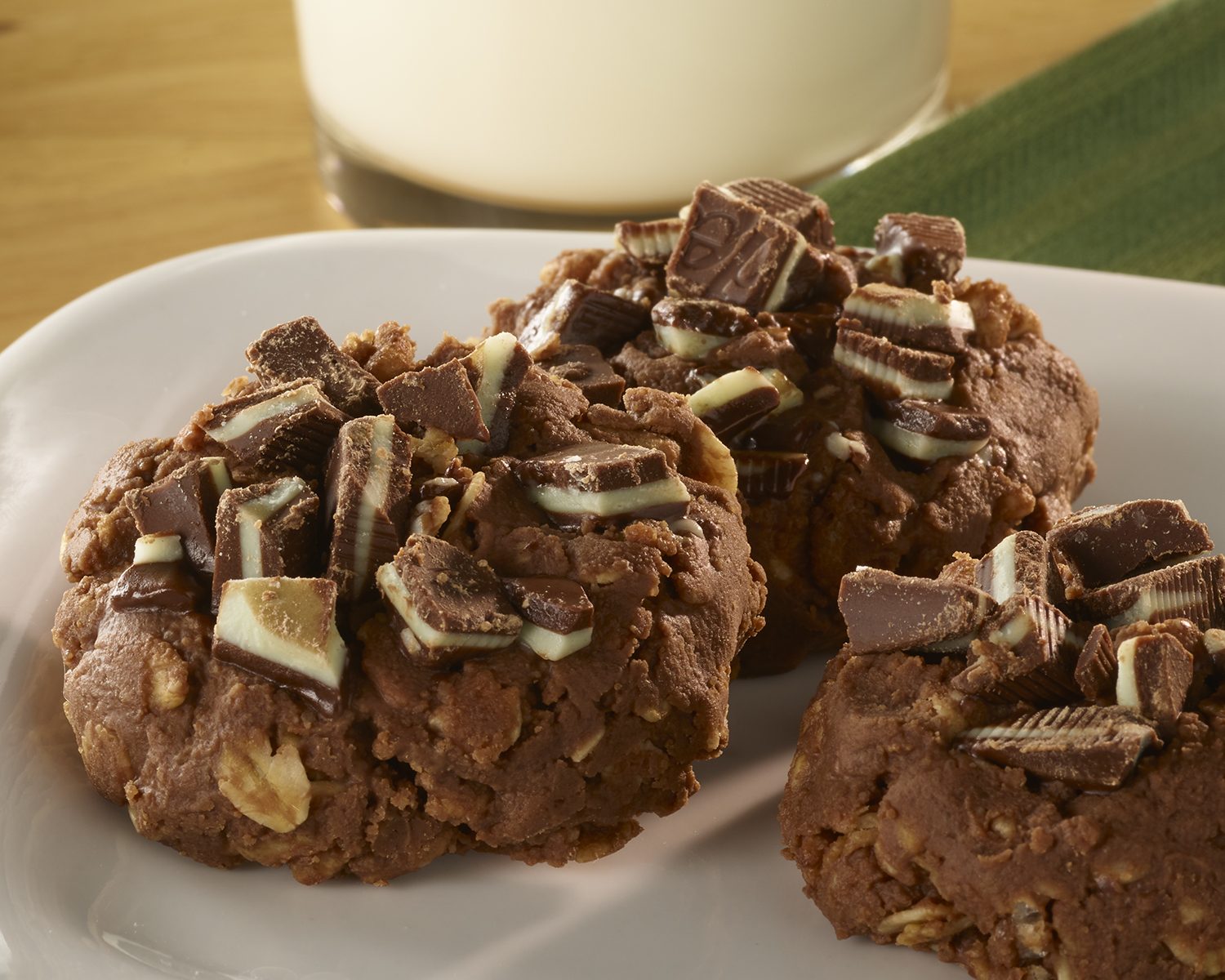 Andes Crème de Menthe No Bake Cookies - Tootsie