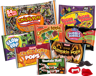 Group of Halloween; Tootsie Roll products