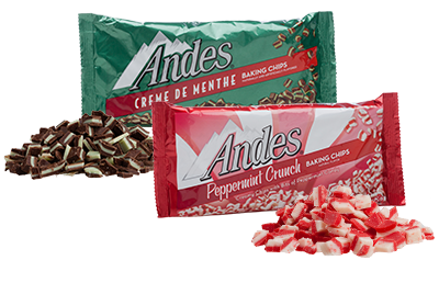 Group of Andes Baking Chips; Tootsie Roll products