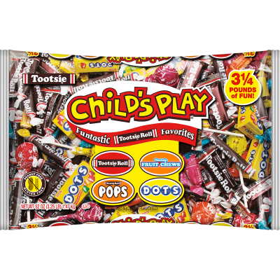 Group of Child's Play; Tootsie Roll products
