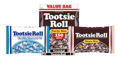Group of Tootsie Rolls; Tootsie Roll products
