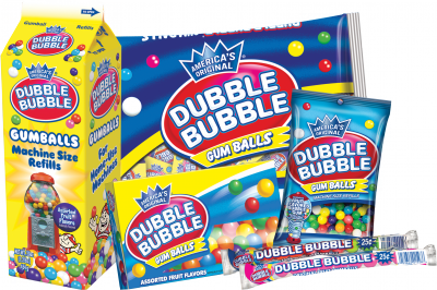 Group of Dubble Bubble Gum Balls; Tootsie Roll products