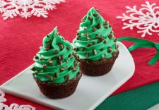 Andes Crème De Menthe Brownie Holiday Trees recipe photo